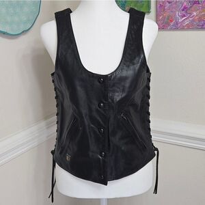 NWOT Authentic Harley Davidson Leather Vest